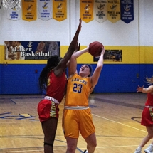 MATTISON RAYMAN GOES UP STRONG FOR A SHOT IN FIRST QUARTER ACTION TUESDAY EVENING AGAINST FERRIS STATE.