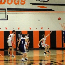 BENNETTE SWANSON FIRES IN A THREE IN FIRST QUARTER ACTION AGAINST RUDYARD FRIDAY EVENING.